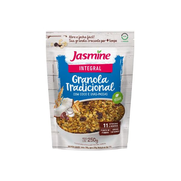 GRANOLA TRADICIONAL INTEGRAL JASMINE 250 G 