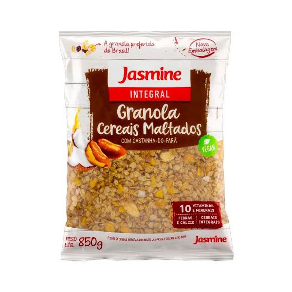 GRANOLA CEREAIS MALTADOS INTEGRAL JASMINE 850 G 