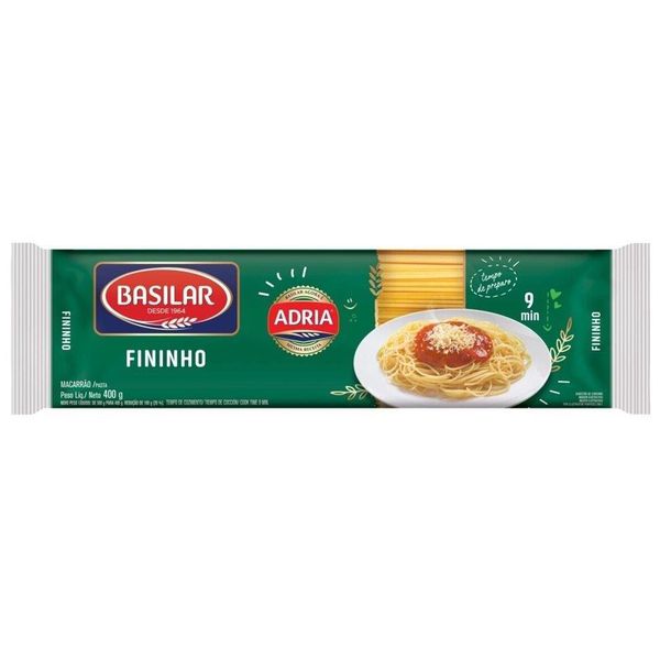 MACARRAO BASILAR SEMOLADO FININHO 400 G