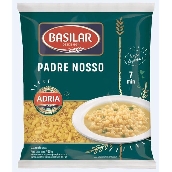 MACARRAO BASILAR SEMOLADO PADRE NOSSO 400 G