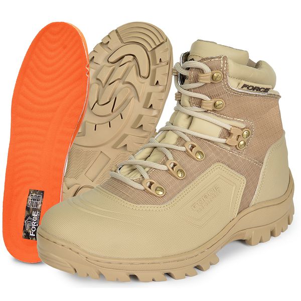 BOTA THUNDER CANO CURTO RIPSTOP CAQUI.