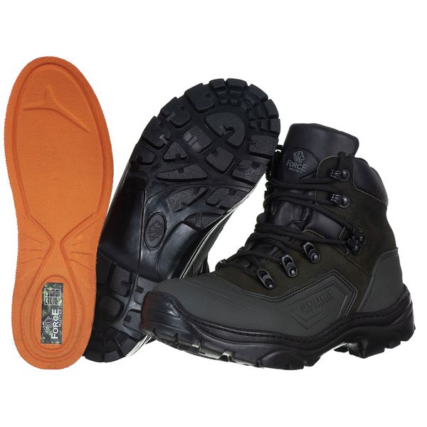 Bota Cano Curto Emborrachado Force Militar Musgo.