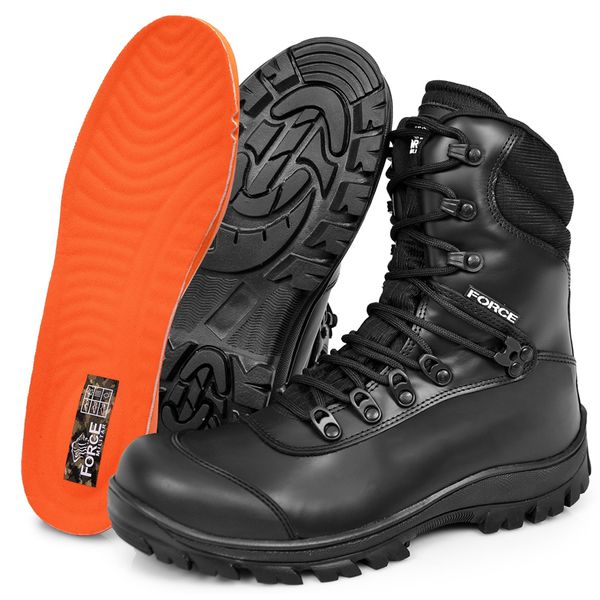 BOTA IMPERMEÁVEL FORCE MILITAR PHANTON PRETO.