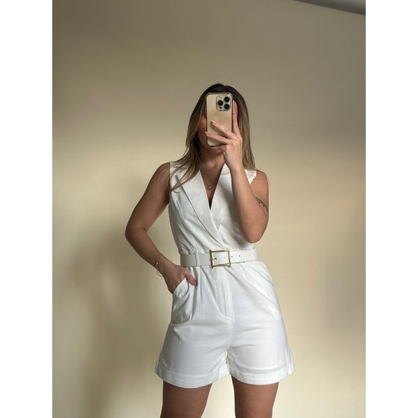 Macaquinho Alfaiataria Sophia Off White