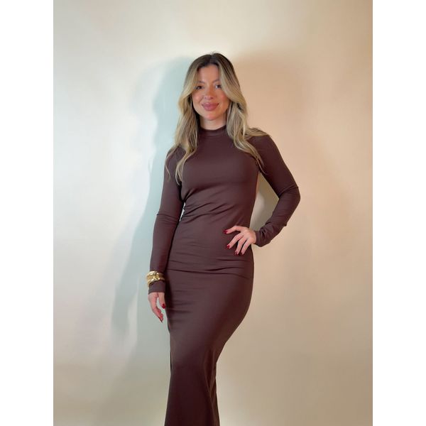 Vestido Antonella Marrom