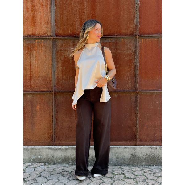 Blusa Eduarda Bege