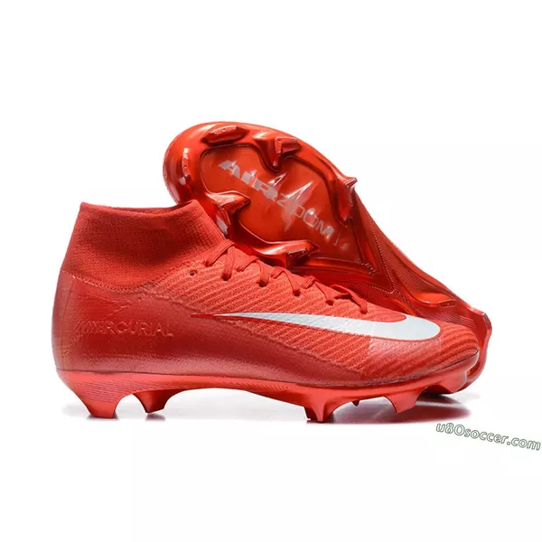 Chuteira Campo Nike Air Zoom Mercurial Superfly 10 Elite (FG) - Vermelho/Branco