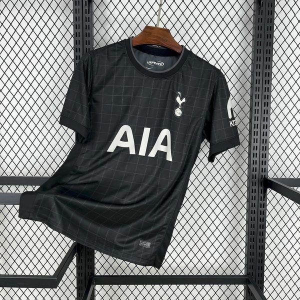 Camisa Tottenham II 2025/26 Preto - Masculino Torcedor (Patrocínio AIA)