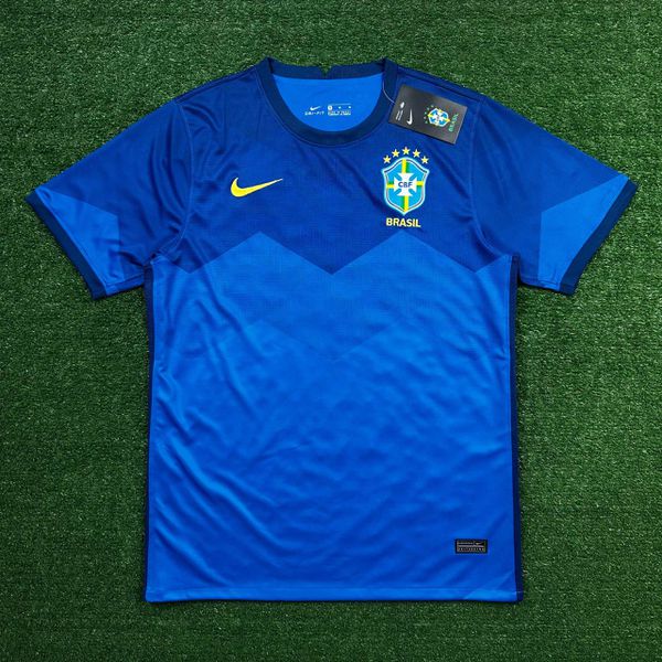 Camisa Seleção Brasileira Azul Reserva 20/21 - 98... - ATACADO ESPORTIVO