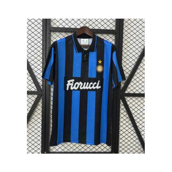 Camisa Retrô Inter de Milão Home I 92/93 - Azul/Preta - Masculina