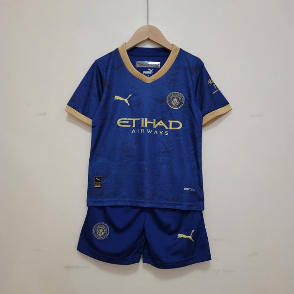 Conjunto Infantil Manchester City Blue 23/24