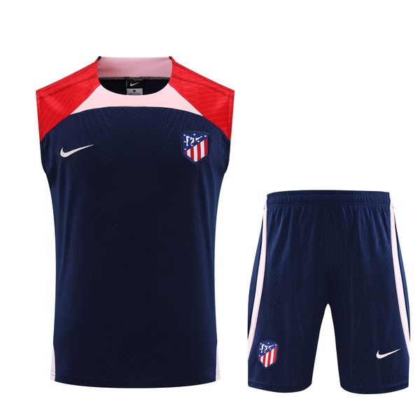 Conjunto De Treino Atlético De Madrid Regata + Short - Masculino Azul ...