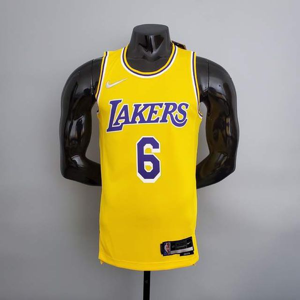 Los Angeles Lakers SILK - JAMES 6 - Especial 75 Anos - Amarela