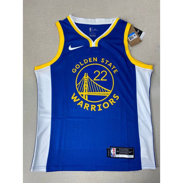 Nba Wiggins #22 Golden State Warriors Camisa Azul silk Jogador