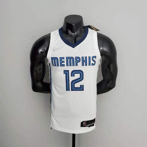 NBA Memphis Grizzlies 2022 - Ja Morant Nº12 - Branco Especial 75 Anos