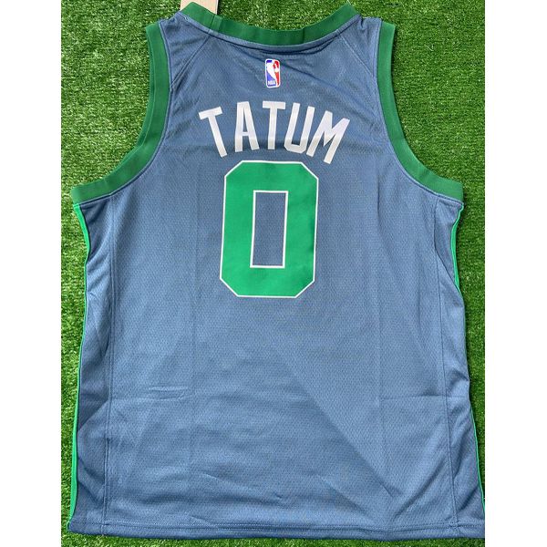 Boston Celtics Tatum 0 Nba Jersey Silk Jogador - Grafite
