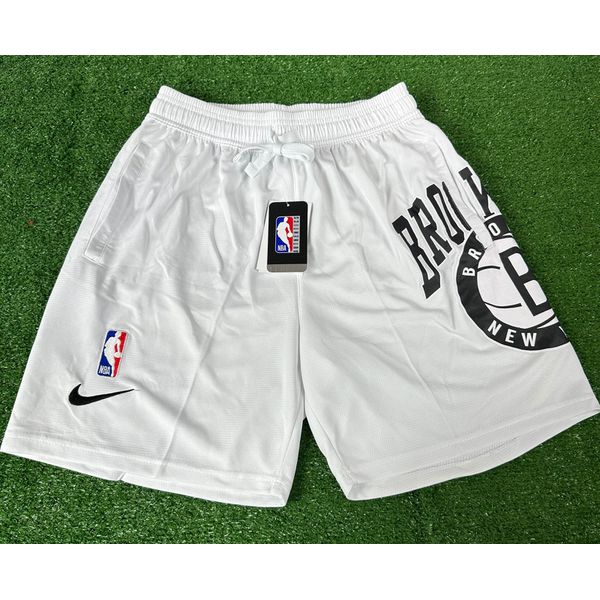Shorts Treino Nba Brooklyn Nets - Masculino - Branco