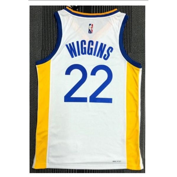 Nba Wiggins #22 Golden State Warriors Camisa Branca