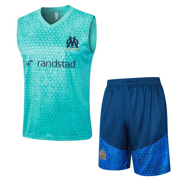 Conjunto Treino Olympique Marseille Regata + Short - Verde