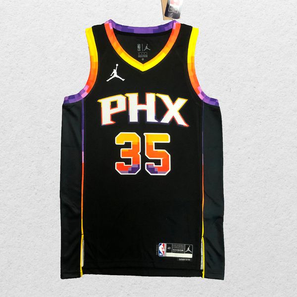NBA Swingman Phoenix Suns 35 Durant - Statement Edition Preta