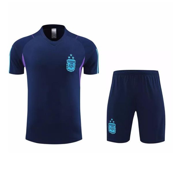 Conjunto De Treino Camisa + Short Argentina 23/24 - Masculino Azul Marinho