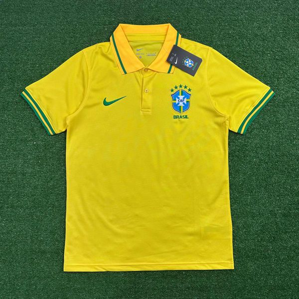 Camisa Gola Polo Brasil 21/22 - Amarelo - torcedor... - ATACADO ESPORTIVO