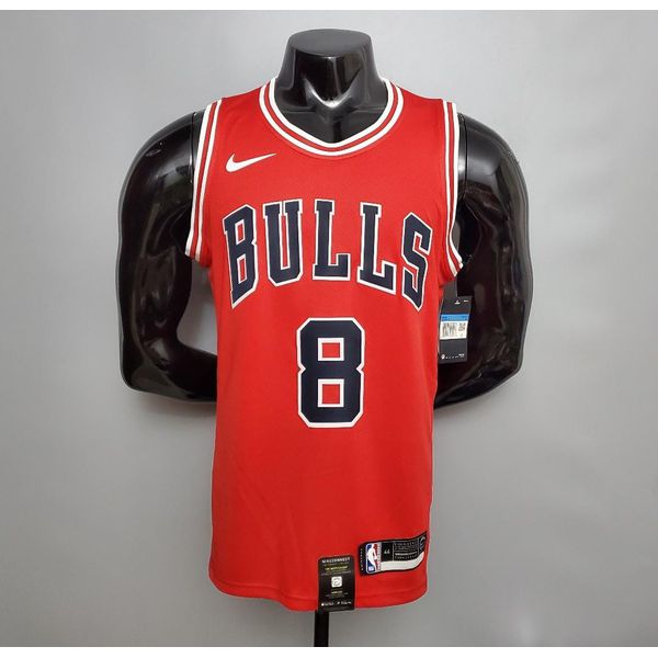 Nba Chicago Bulls Silk (jogador) Lavine Camisa 8