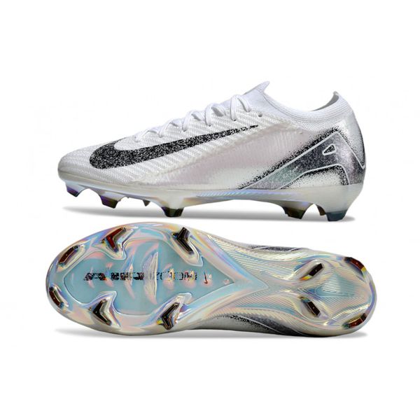 Chuteira Campo Nike Zoom Mercurial Vapor 16 Elite (FG) - Branco/Preto