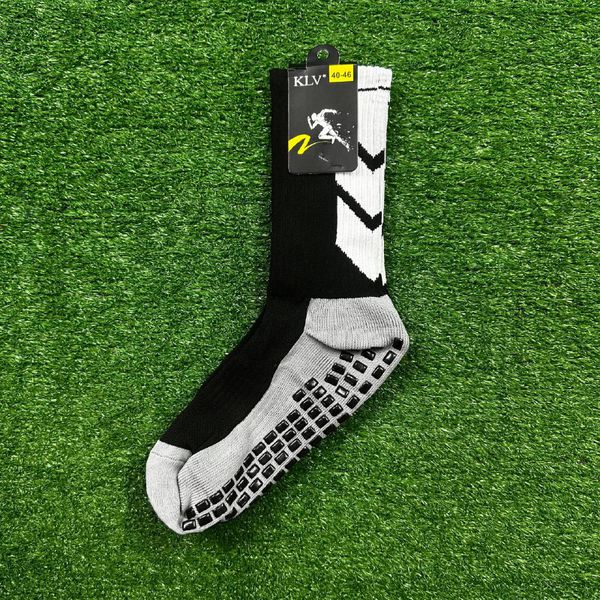 Meia Antiderrapante Esportiva Klv - Preto