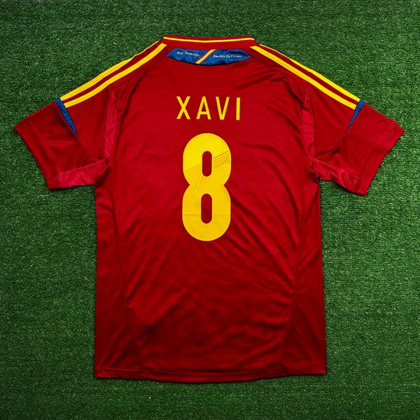 Camisa Espanha Home 2012/13 – Xavi #8 – Vermelha – Torcedor