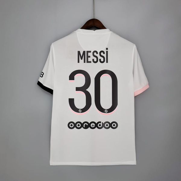 Camisa Paris Saint-Germain branca Messi nº 30 torc... - FORTAL IMPORTADORA