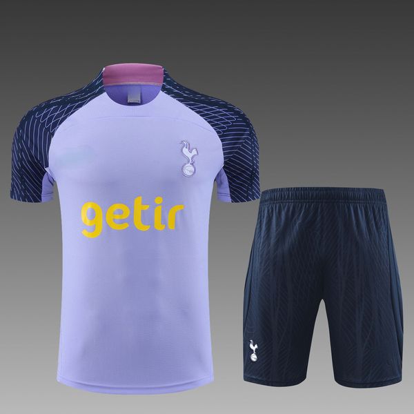 Conjunto De Treino Camisa + Short Tottenham 23/24 - Masculino Lilás