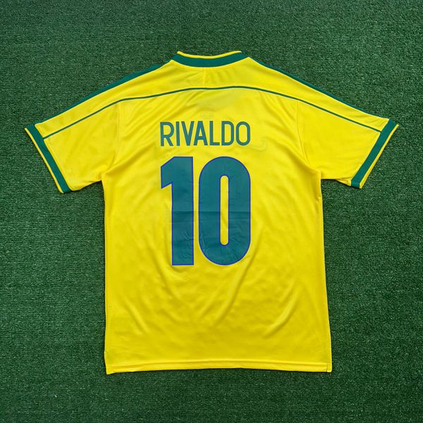 Camisa Retrô Brasil 1998 - Rivaldo #10 - ri1010 - ATACADO ESPORTIVO