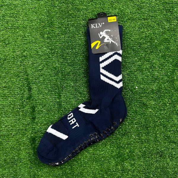 Meia Antiderrapante Esportiva Klv - Azul Marinho -... - ATACADO ESPORTIVO