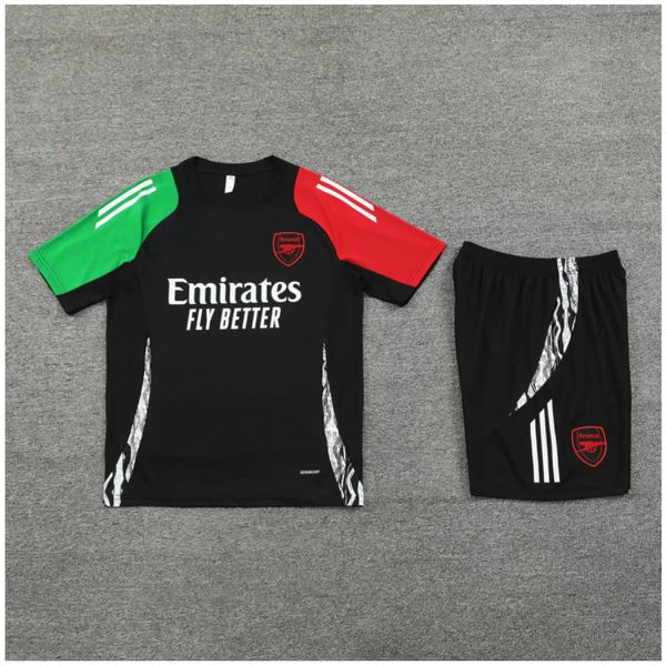 Conjunto Arsenal Treino Camisa e Short Preta 2024/... - ATACADO ESPORTIVO