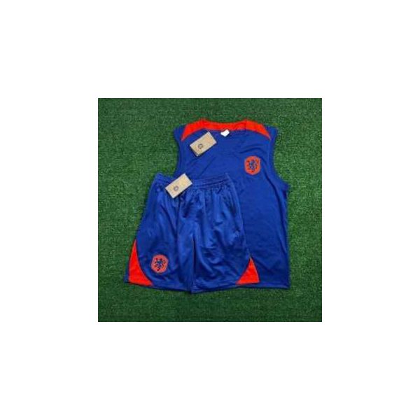 Conjunto Treino Regata E Short Holanda 2024 - Azul... - ATACADO ESPORTIVO