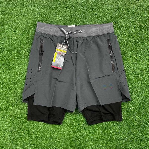 Short Under Armour Dry Fit - Masculino - (aquecedor Interno) - CINZA - UA10