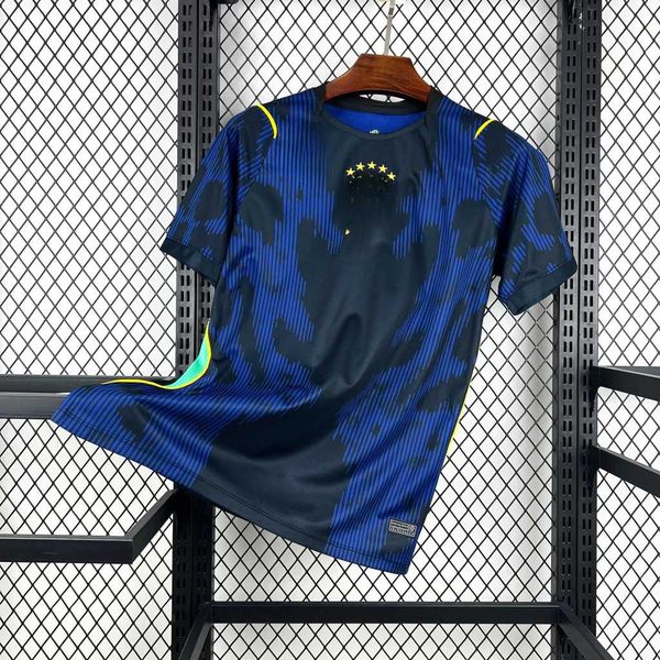 Camisa Brasil Away II 2026 - Azul e Preta - Torcedor Masculina