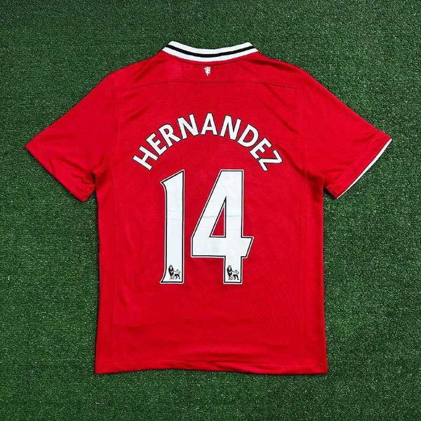 Camisa Retrô Manchester United Home I 11/12 - Hernandez #14 - Vermelha