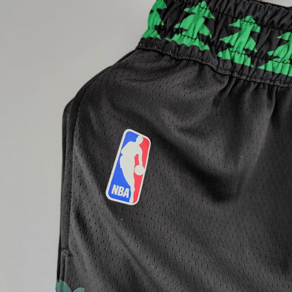 Minnesota Timberwolves retro NBA Shorts JOGO Preto