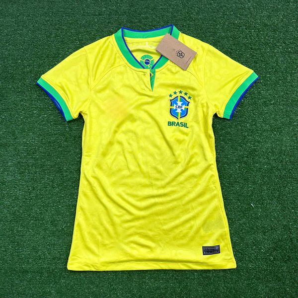 Copa Do Mundo De 2022 Do Brasil - Feminina Amarelo... - ATACADO ESPORTIVO