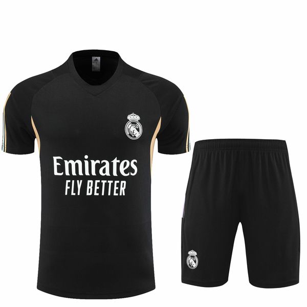 Conjunto Treino Camisa+ Short Real Madrid 23/24 - Preto