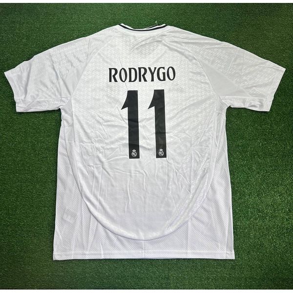 Camisa Real Madrid HOME I 2024/25 RODRYGO 11 + Patch - Torcedor Masculino