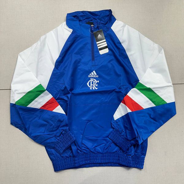 Corta Vento Flamengo 23/24 Meio Zíper - Azul/branc... - ATACADO ESPORTIVO