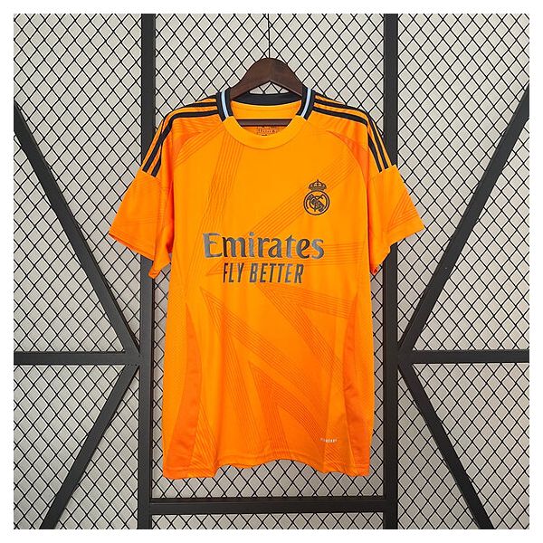 CAMISA REAL MADRID AWAY II 2024/25 - TORCEDOR MASCULINO - LARANJA