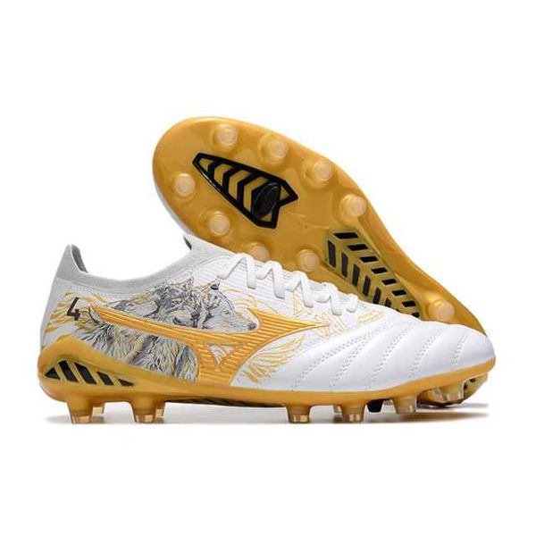 Chuteira Campo Mizuno Morelia SR (FG) - Branco/Ama... - FORTAL IMPORTADORA