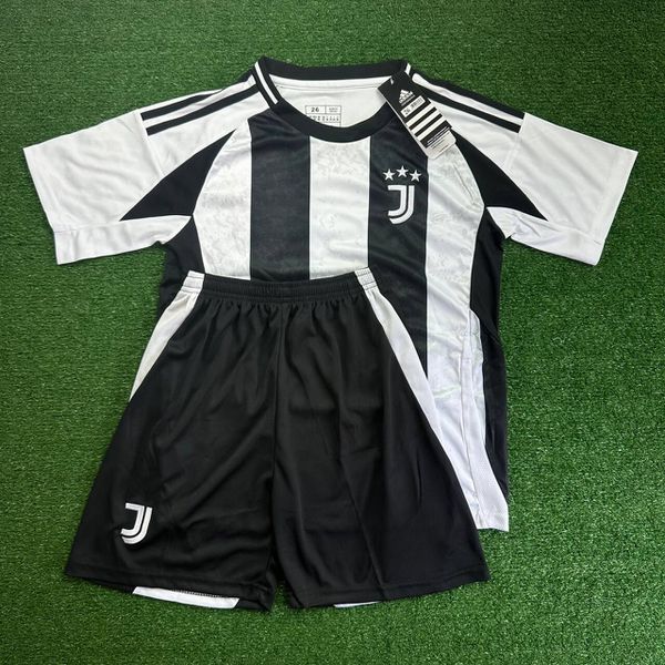 Conjunto Infantil Juventus 24/25 Branca/ Preta