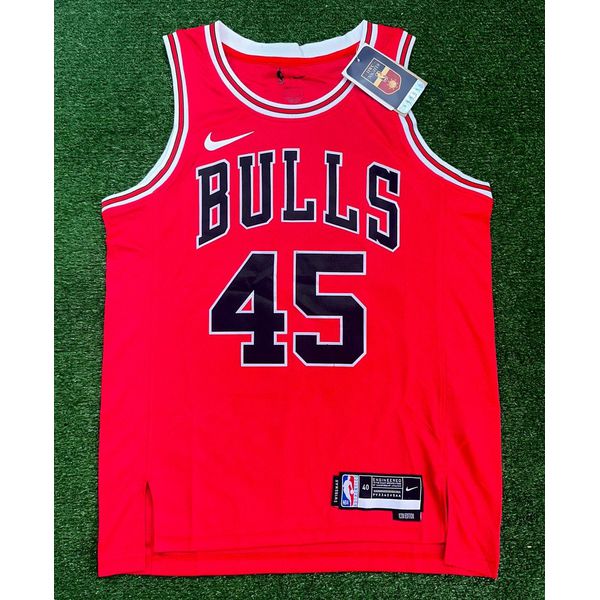 NBA Edição Especial Chicago Bulls #45 Jordan - Vermelha NCR Jogador Silk