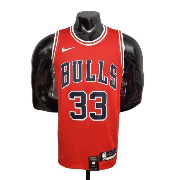 Chicago Bulls Scottie Pippen #33 - Vermelha Icon E... - FORTAL IMPORTADORA