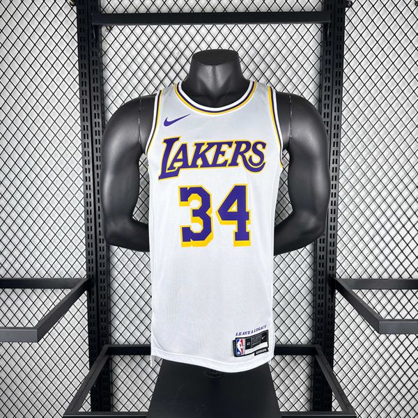 NBA Lakers o'neal 34 Edição Jogador Silk - Branca (detalhe na etiqueta)